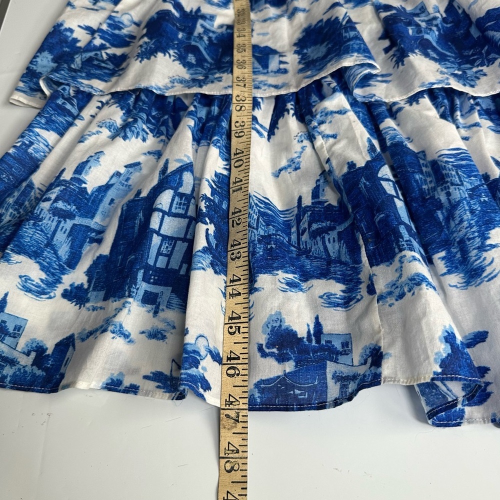 Cara Cara Mary Lou Venetian Story Blue Dress Size XL - Picture 15 of 15